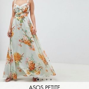 ASOS petite maxi dress with floral design